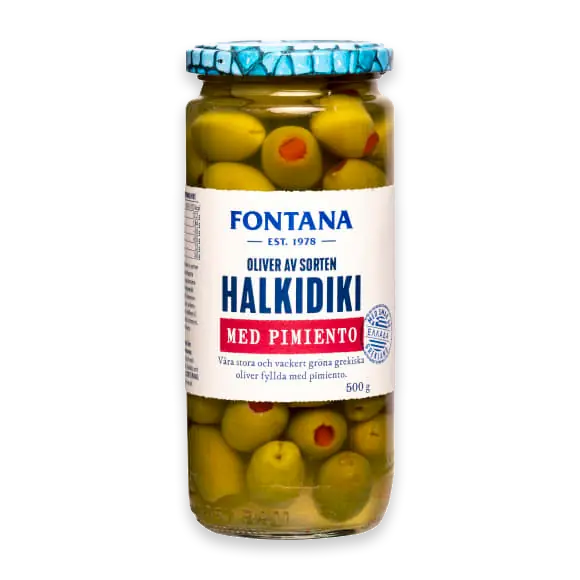 Halkidiki Oliver med Pimiento