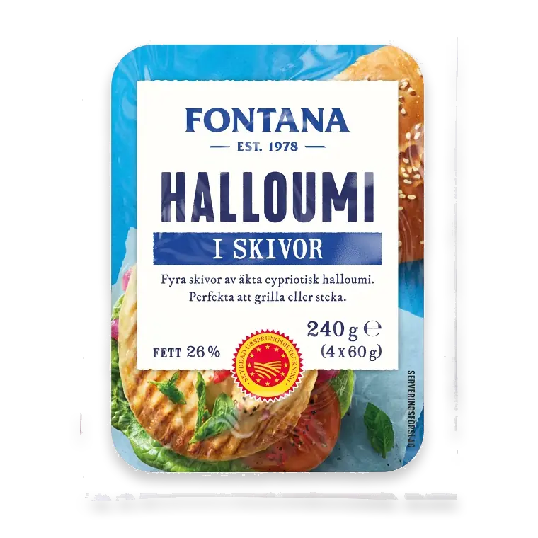 Halloumiburgare 26% 4-p 240g
