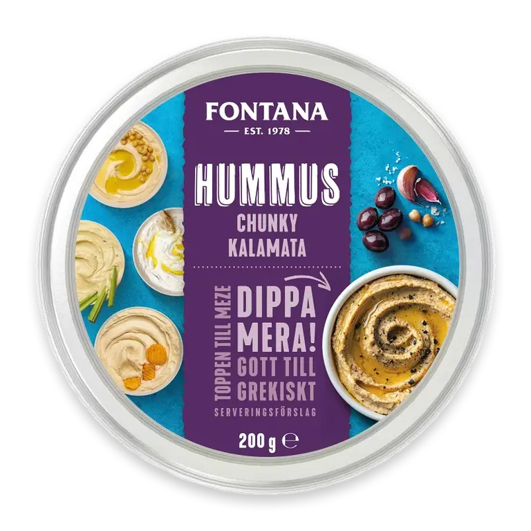 Hummus med Kalamata Oliver 200g