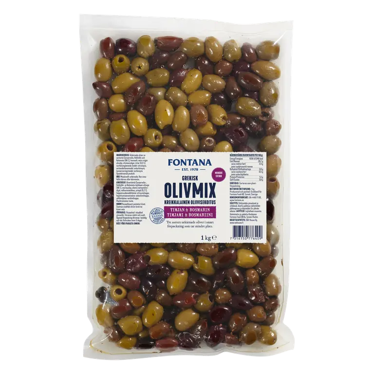 Olivmix Grekis Timjan Rosmarin
