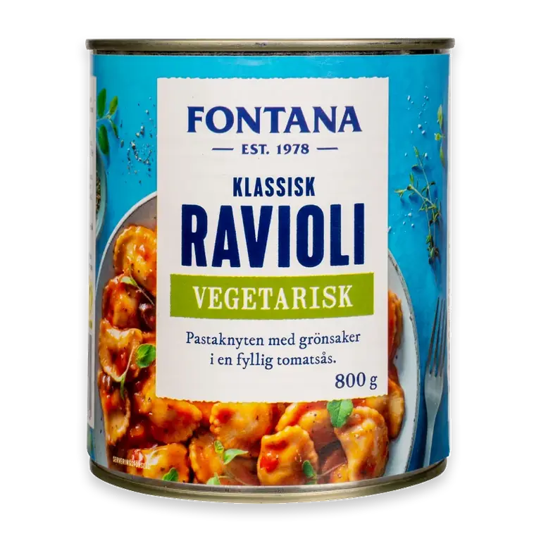 Ravioli Vegetarisk 800g
