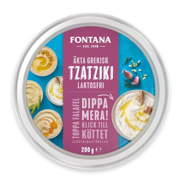Tzatziki Äkta Grekisk Laktosfri 200g