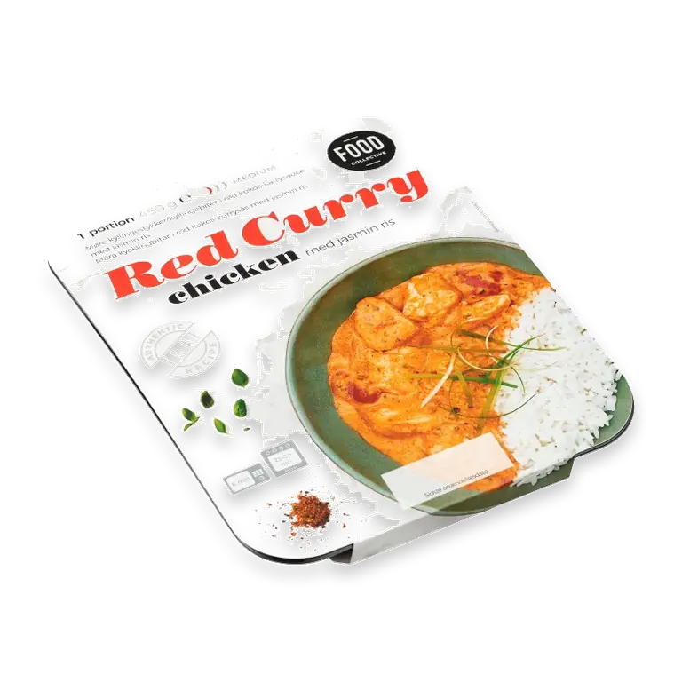 Chicken Red curry Chicken Red Curry med Jasminris 450 Gram