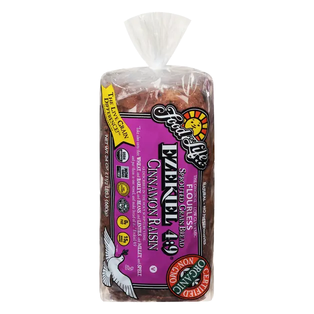 Ezekiel 4:9 Organic Cinnamon Raisin Sprouted Grain Bread