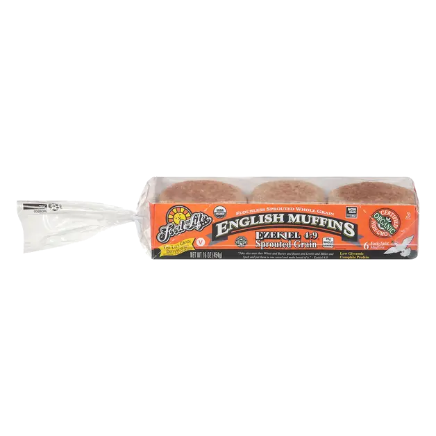 Ezekiel 4:9 Sprouted Grain English Muffins - 6 ct Frozen