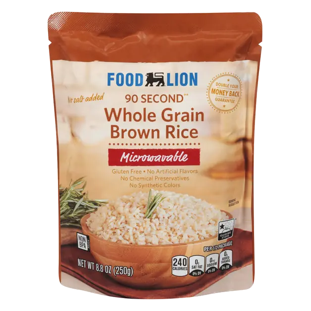 90 Second Microwave Whole Grain Brown Rice