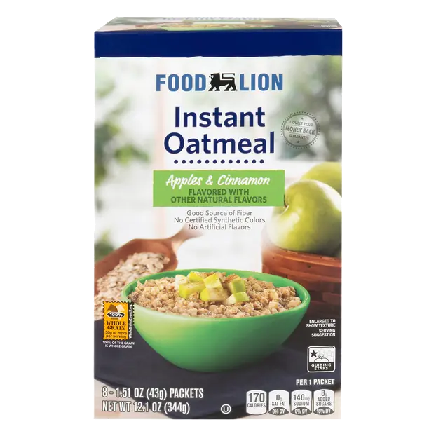 Apples & Cinnamon Instant Oatmeal - 8 ct