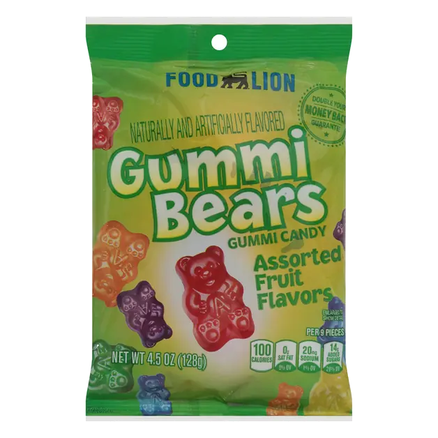 Assorted Fruit Flavors Gummi Bears Candy