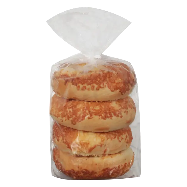 Bakery Asiago Cheese Bagels - 4 ct