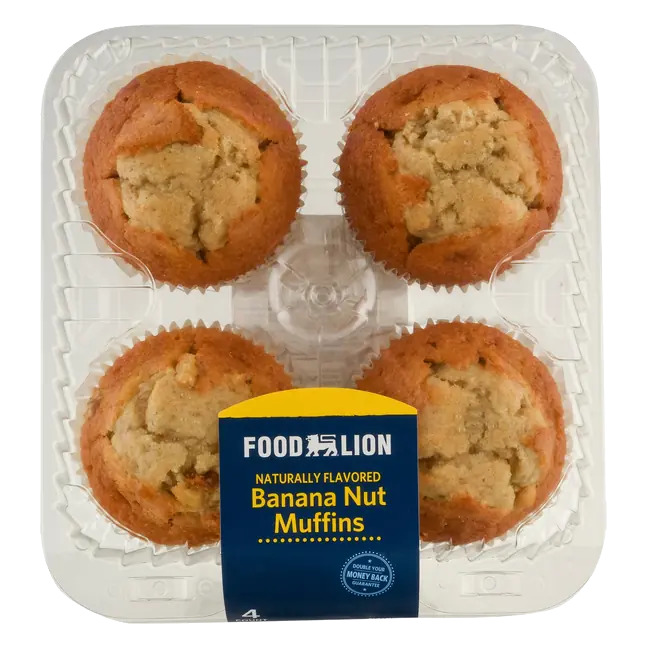Bakery Banana Nut Muffins - 4 ct