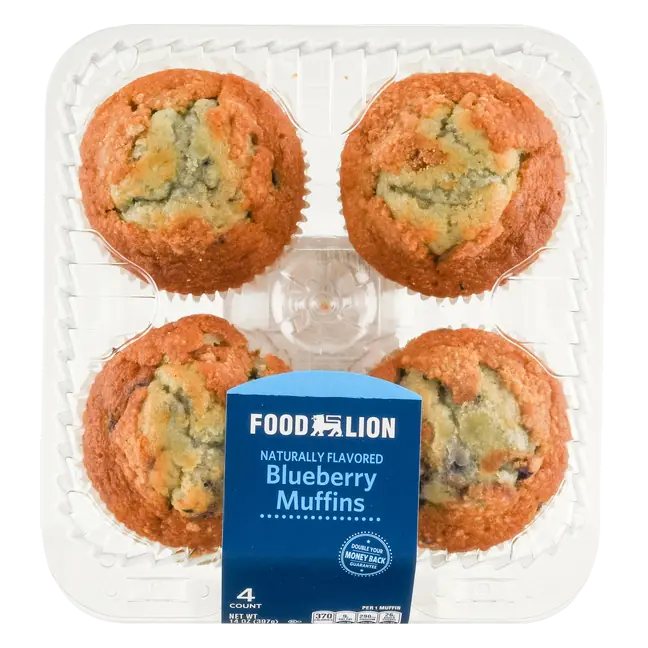 Bakery Blueberry Muffins - 4 ct