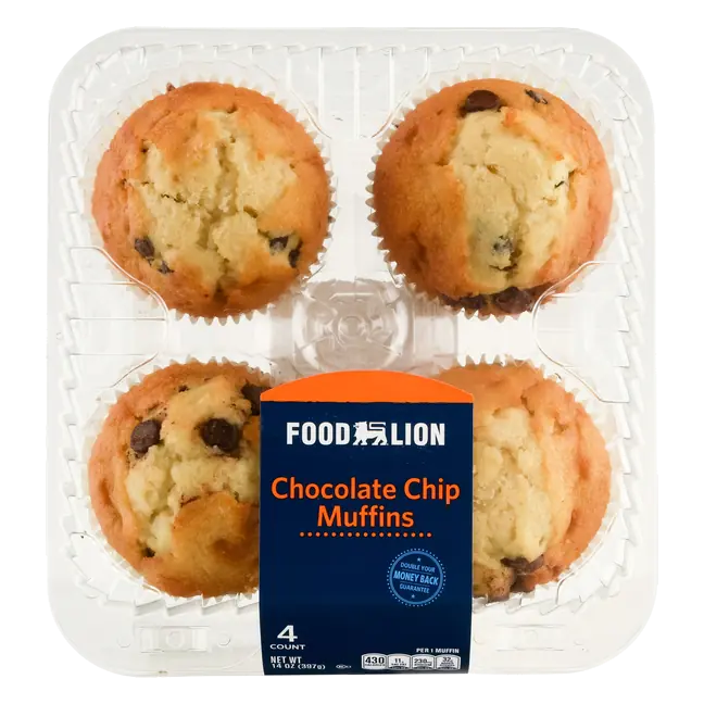 Bakery Chocolate Chip Muffins - 4 ct