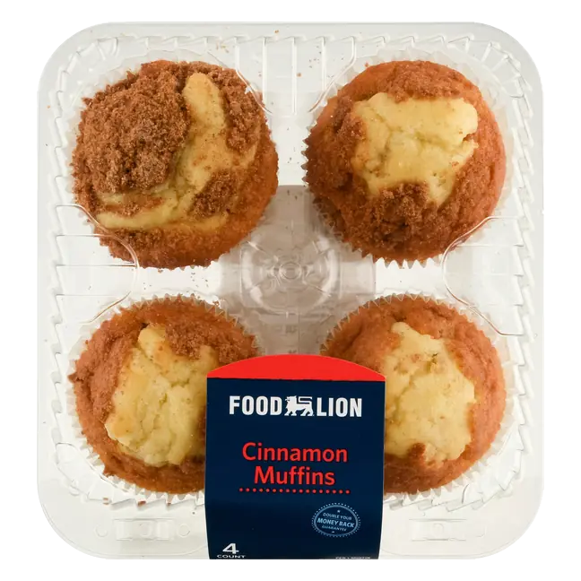 Bakery Cinnamon Muffins - 4 ct