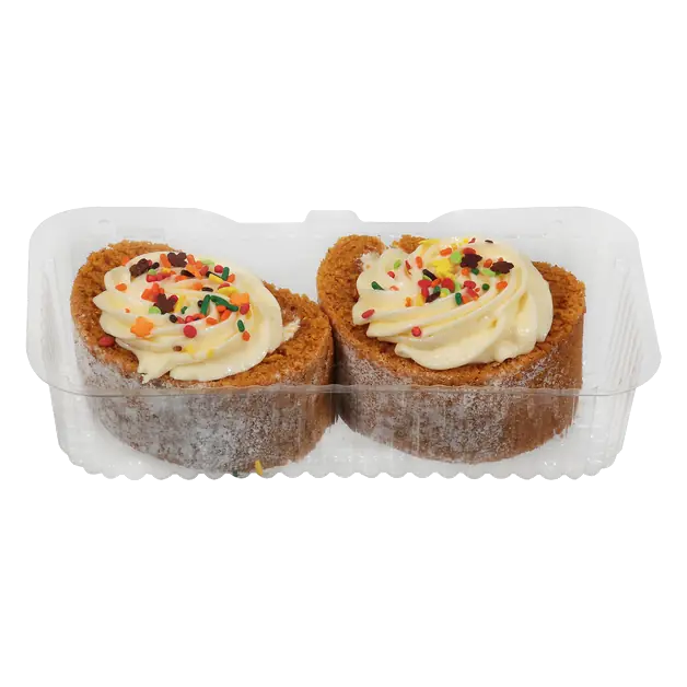 Bakery Pumpkin Log Cakes Slices - 2 ct