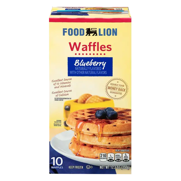 Blueberry Waffles - 10 ct