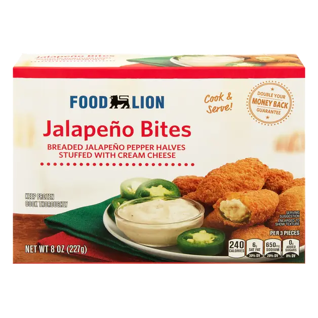 Breaded Jalapeno Pepper with Cream Cheese Bites Frozen