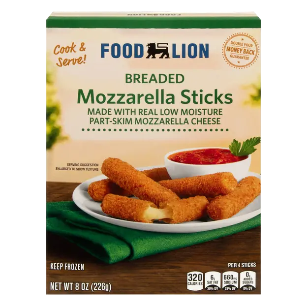 Breaded Mozzarella Sticks Frozen