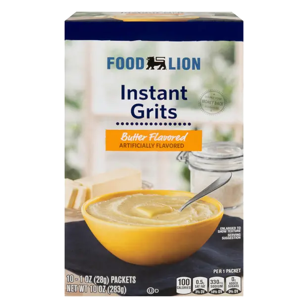Butter Flavored Instant Grits - 10 ct