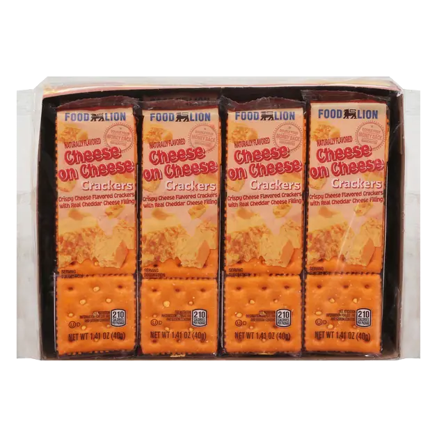 Cheese On Cheese Sandwich Crackers - 8 ct