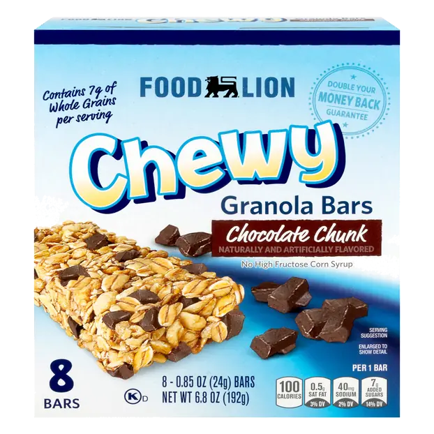 Chewy Chocolate Chunk Granola Bars - 8 ct
