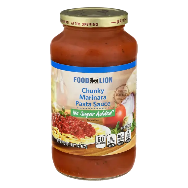 Chunky Marinara Pasta Sauce No Sugar Added