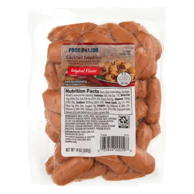 Cocktail Smokies Original Flavor Smoked Sausages