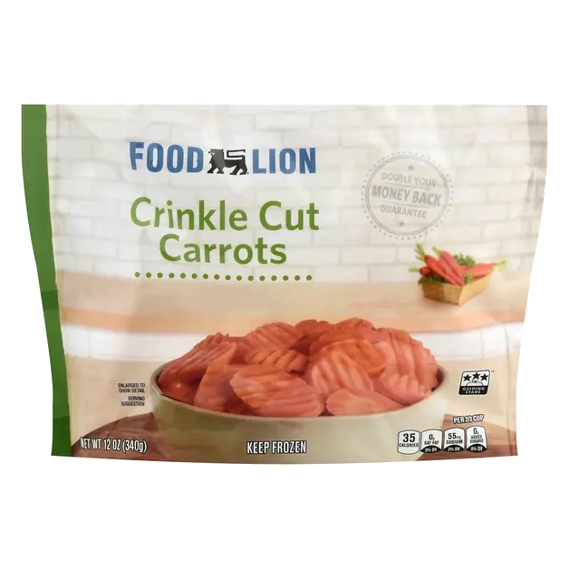 Crinkle Cut Carrots Frozen