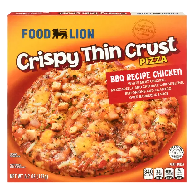 Crispy Thin Crust BBQ Recipe Chicken Pizza Frozen