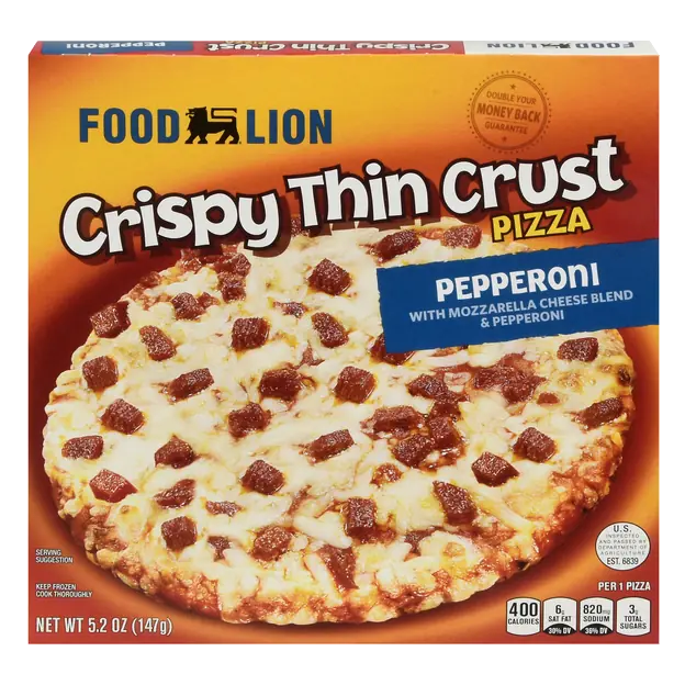 Crispy Thin Crust Pepperoni Pizza Frozen