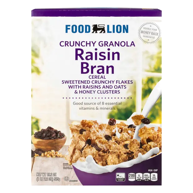 Crunchy Granola Raisin Bran Cereal