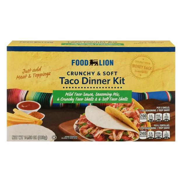 Crunchy Hard & Soft Taco Dinner Kit
