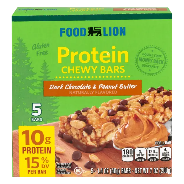 Dark Chocolate & Peanut Butter Chewy Protein Bars - 5 ct