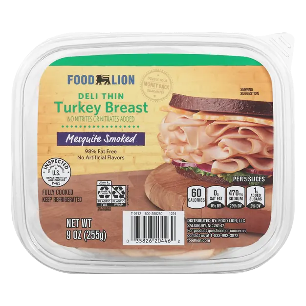 Deli Thin Mesquite Smoked Turkey Breast Sliced
