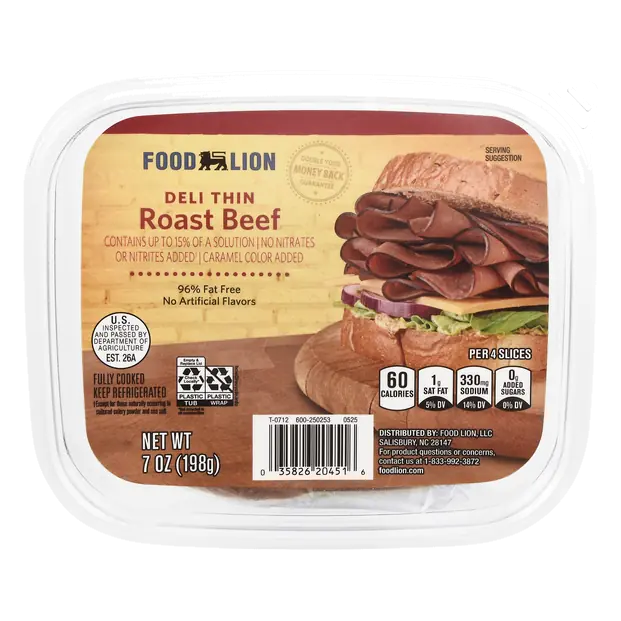 Deli Thin Roast Beef Sliced