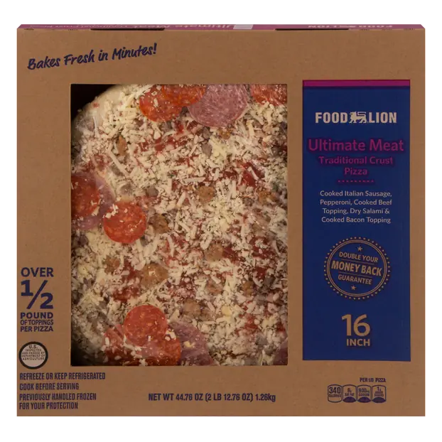 Deli Traditional Crust Ultimate Meat Pizza Refrigerated