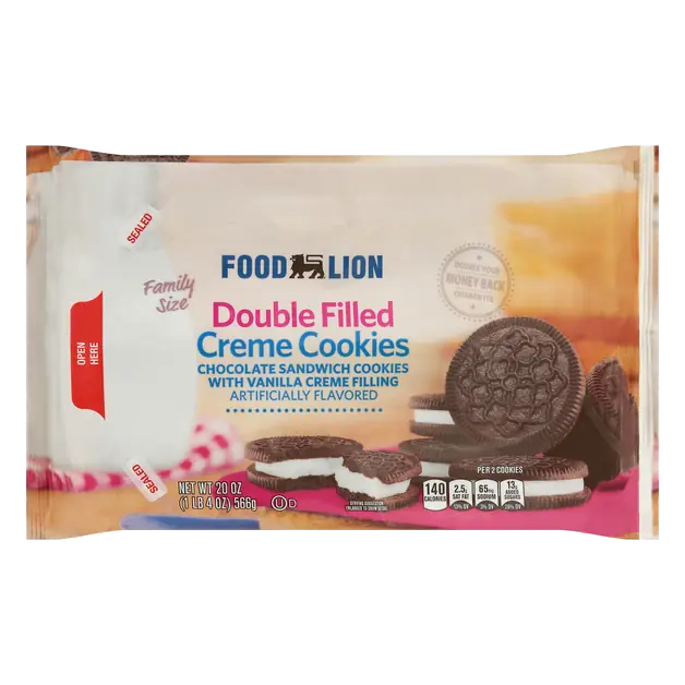 Double Filled Chocolate Creme Cookies Family Size
