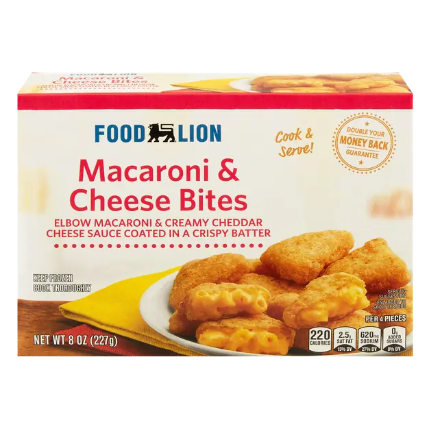Elbow Macaroni & Creamy Cheddar Cheese Bites Frozen