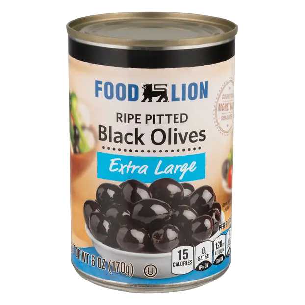 Extra Large Ripe Pitted Black Olives