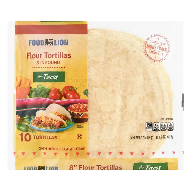 Flour Tortillas for Tacos 8 Inch - 10 ct