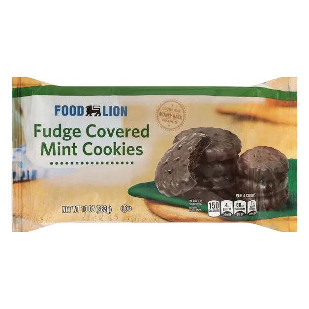 Fudge Covered Mint Cookies