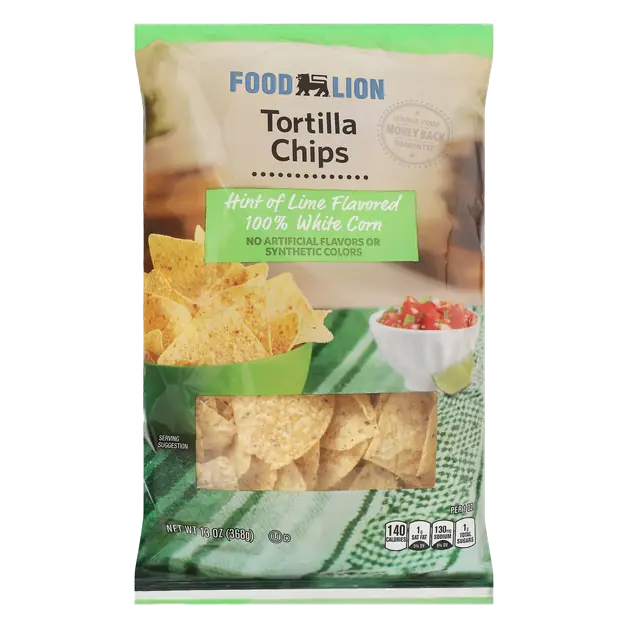 Hint of Lime Flavored Tortilla Chips