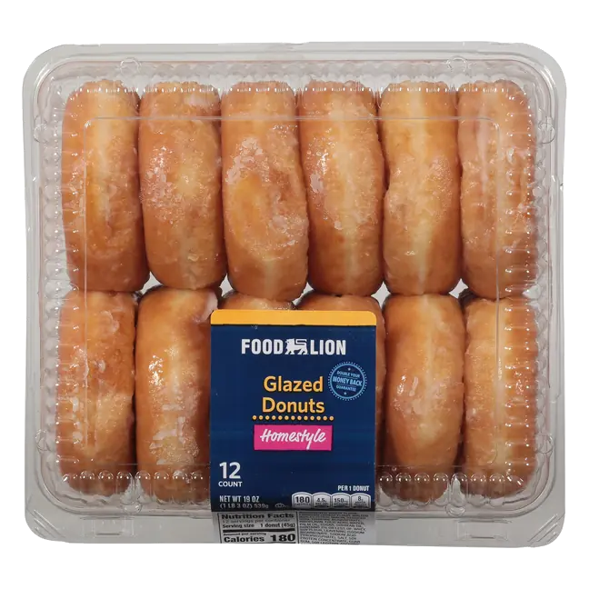 Homestyle Glazed Donuts - 12 ct