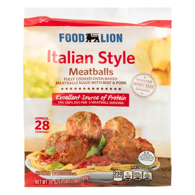 Italian Style Beef & Pork Meatballs Frozen