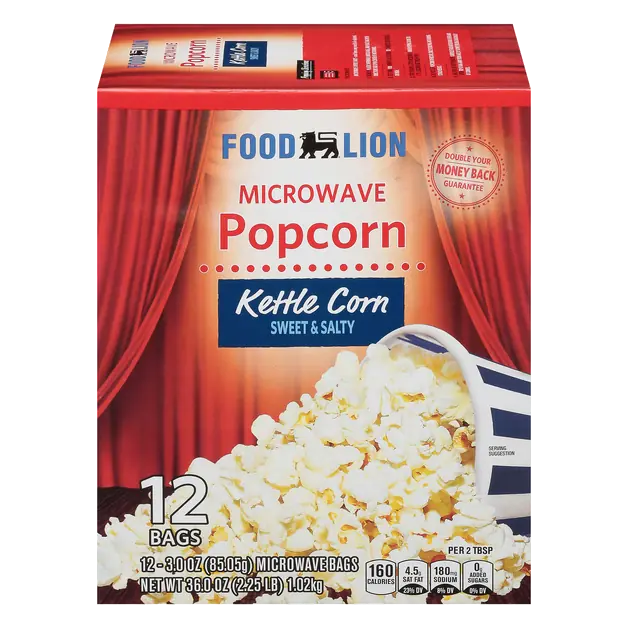 Kettle Corn Microwave Popcorn - 12 ct