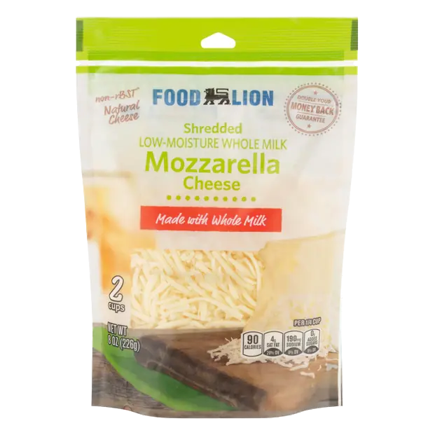 Low-Moisture Whole Milk Shredded Mozzarella Cheese