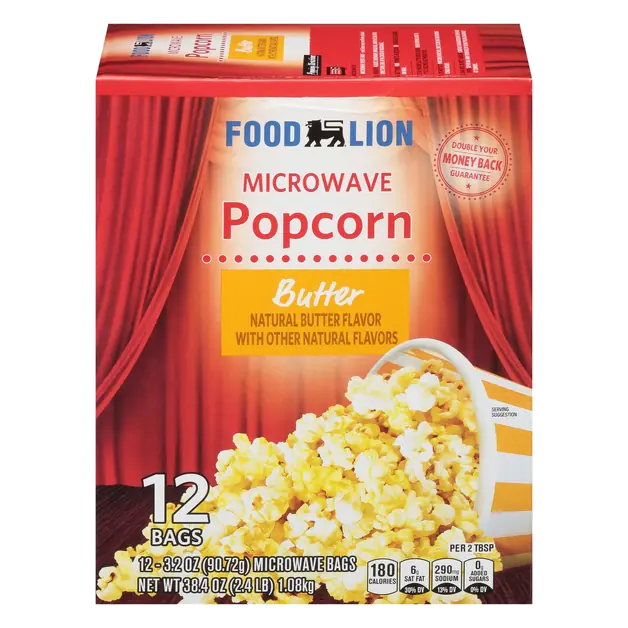 Microwave Butter Popcorn - 12 ct