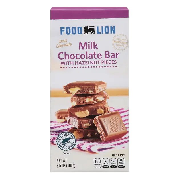 Milk Chocolate Bar with Hazelnut Pieces