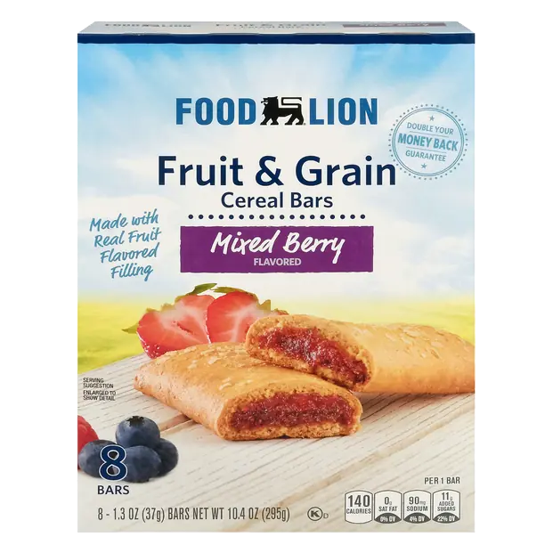 Mixed Berry Fruit & Grain Cereal Bars - 8 ct