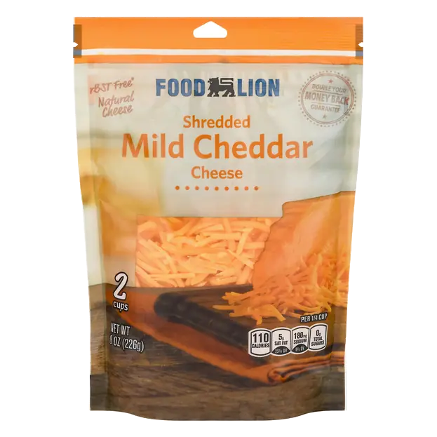 Natural Shredded Mild Cheddar Cheese