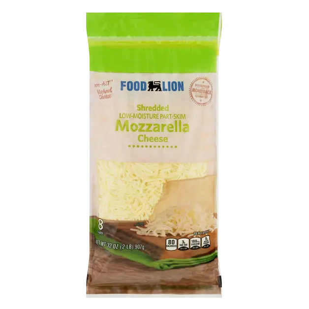 Natural Shredded Part-Skim Mozzarella Cheese
